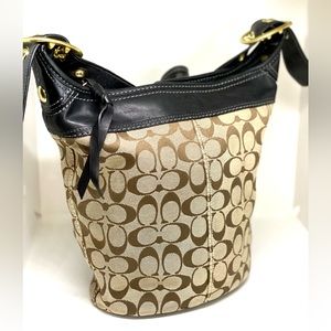 COACH💥VINTAGE~RARE💥Signature Bucket Shoulder Bag